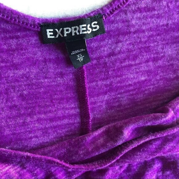 636 - 2/$10 ❤️❤️❤️ EXPRESS BASIC PURPLE POCKET TANK - Picture 3 of 4